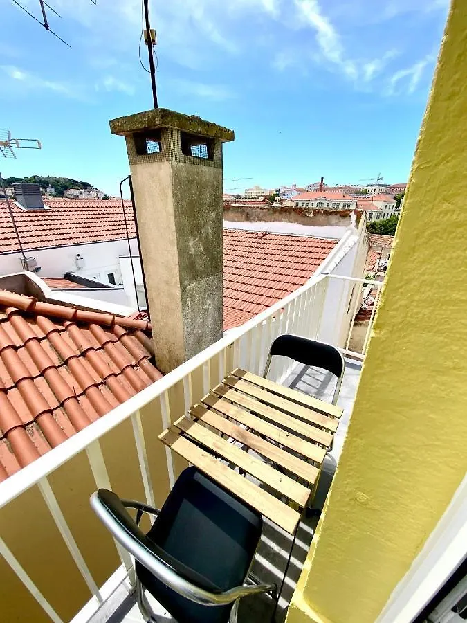 20-2 Lisbon Castle View Apartment With French Terrace Portugal